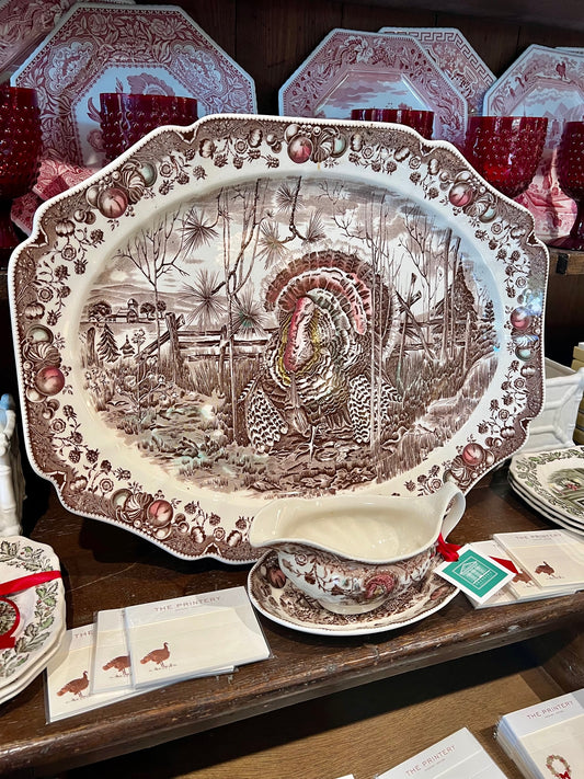 Vintage Johnson Brother's Turkey Platter