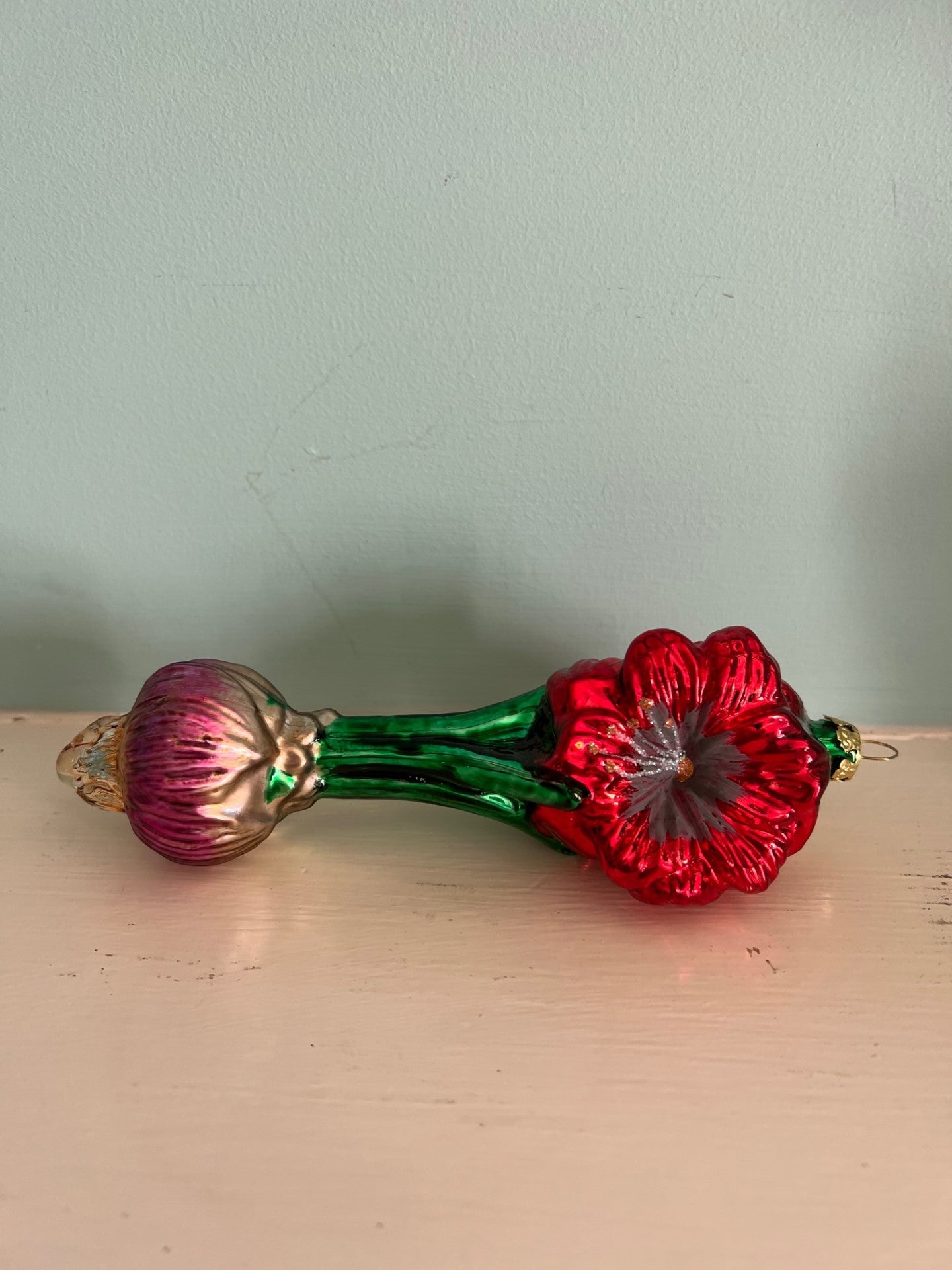 Red Amaryllis Ornament